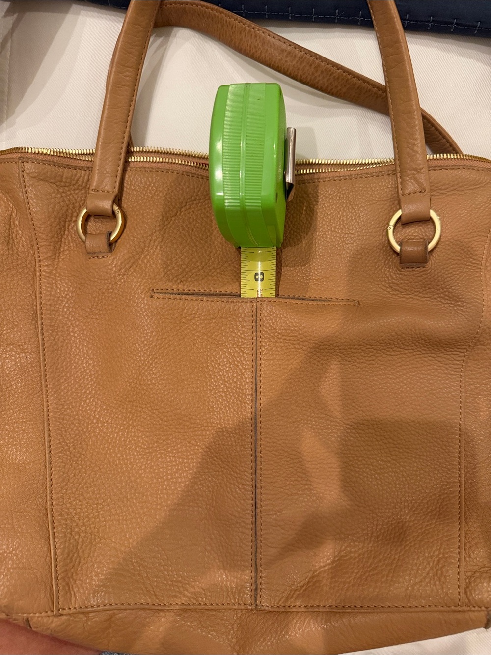 Hammitt Tan Leather Shoulder Bag with Gold Hardware - Picture 16 of 16